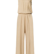Urban Casuals Linen Blend Jumpsuit | Iced Cappuccino 78532-2846